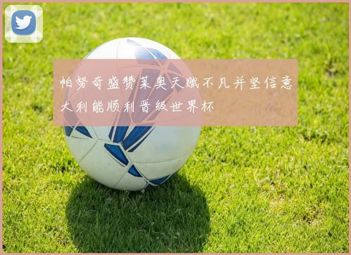 帕努奇盛赞莱奥天赋不凡并坚信意大利能顺利晋级世界杯